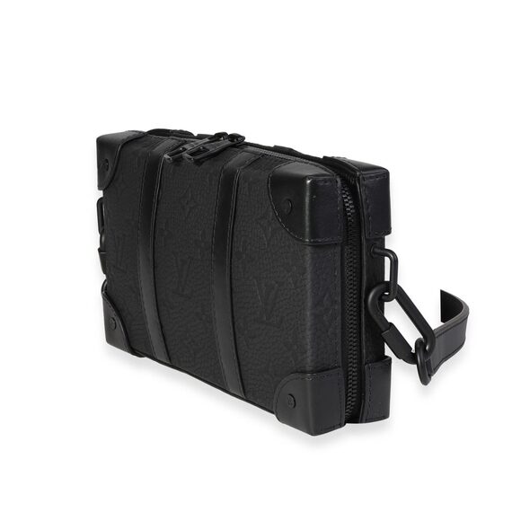 Louis Vuitton Black Monogram Embossed Taurillon Leather Soft Trunk Wallet - Picture 2 of 8